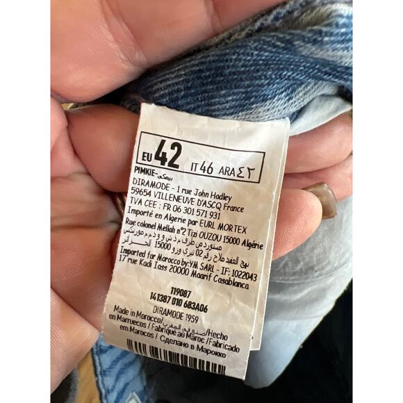 Pimkie womens size 42 US 12 animal print jeans - Picture 6 of 6